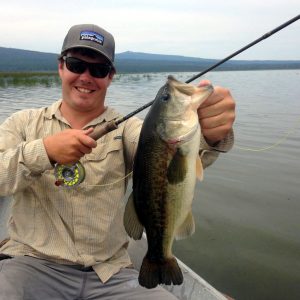 Central Oregon fly fishing for largemouth bass with Beulah Fly Rods.